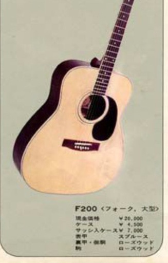 売却済み〜1972 GRECO F200 〜 Early Fujigen Made / 昭和レトロなお店