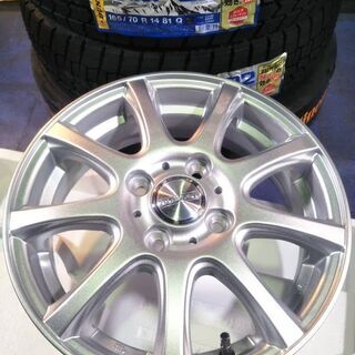 【未使用】冬 14インチ 展示品 2019ｙ ハスラー ソリオ スズキ Kei ケイ デリカD2 キャスト 165/70R14【富山市手渡しもOK】ダンロップ