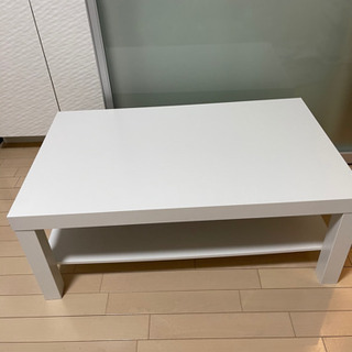 IKEA 白 ローテーブル　※高さ調整