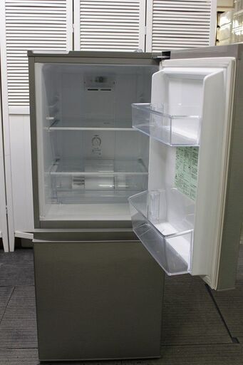 ■R2816) AQUA 中古アクア 2ドア冷凍冷蔵庫 126L AQR-13J(S) シルバー 2020年製! 冷蔵庫 店頭取引大歓迎♪