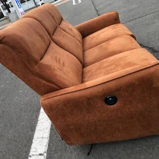 NITORI 3人掛け 電動リクライニング ソファ ヴィンテージ風 ブラウン ニトリ