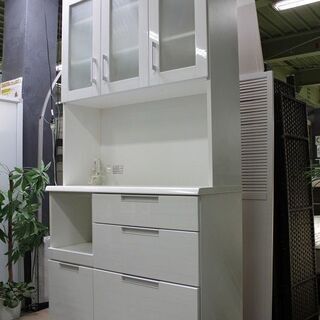 R2798) NITORI 中古ニトリ キッチンボード ダリア 100KB-WH ホワイト 
