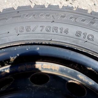 ◆ヴィッツ他 ダンロップ WINTERMAXX WM01 165/70R14 冬用 4本 2019年製 バリ山 スタッドレス◆