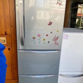 東芝 3ドア 冷蔵庫 GR-34ZW(S) 339L 2011年製