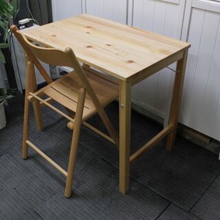 ■ R2730) MUJI 中古無印良品 折り畳み式テーブル&折...