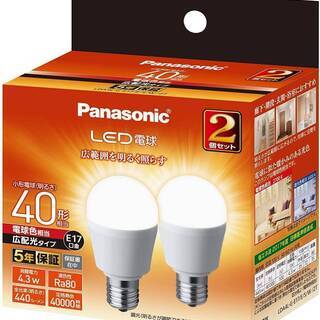 【新品】Panasonic パナソニック LED電球 口金直径1...