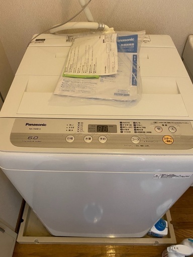 洗濯機 2018年式　美品　NA-F60B12 6kg