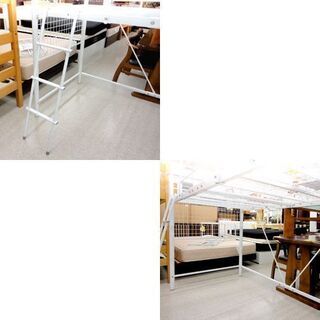 ►ハイベッド 床面高110cm はしご付き ホワイト系 スチール 子供部屋 ベッド下収納可 ☆ PayPay(ペイペイ)決済可能 ☆ 札幌市 北区 屯田 ▻ハイベッド 床面高110cm はしご付き ホワイト系 スチール 子供部屋