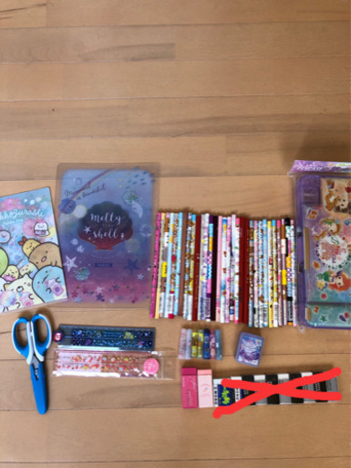 大量 文房具セット新学期入学入園すみっコぐらしリラックマプリンセスディズニー鉛筆ハサミ下敷きギャップ消しゴムファイル筆箱鉛筆削り もゆなり 萱島のその他の中古あげます 譲ります ジモティーで不用品の処分