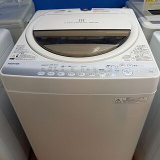 G4302　カード可　洗濯機　東芝　AW-60GM　2015年製　6kg　3ヵ月保証付き　送料A　札幌　家電　プラクラ南9条店G