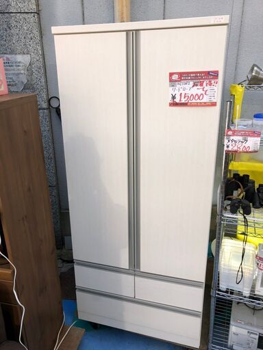 ☆中古 激安　家具　ニトリ　収納家具　ワードローブ　衣類収納　リビング家具　DC060￥13,000円！！