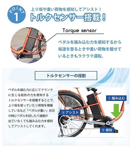 JA-BLU①　訳有　Santasan　電動アシスト自転車　207　ブルー