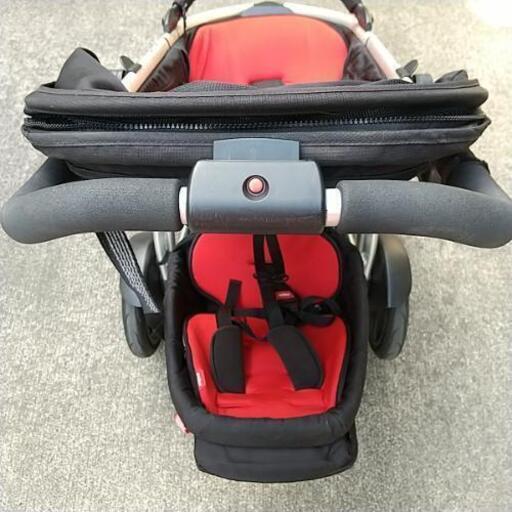 phil&teds2人乗りベビーカー レインカバー付き