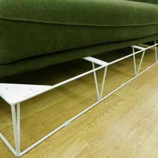 オリーブグリーン 3人掛けソファ 約180cm 太陽家具】【高級感あり超美品】オリーブグリーン 3人掛けソファ