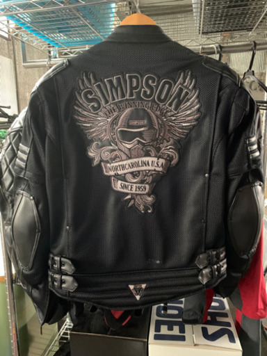 シンプソン レザー メッシュ ジャケット 美品 | citerol.com.br