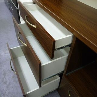 ノーチェ キッチンキャビネット 幅105cm CARREAW オーシャンナット2