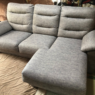 ニトリ ソファ 3人用 カウチソファ - 家具