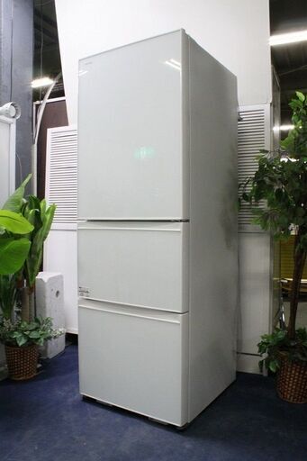 R2226) TOSHIBA 中古 東芝 3ドア GR-H38SXV (ZW) 375L ガラストップ 自動製氷 2015年製! 冷蔵庫 店頭取引大歓迎♪