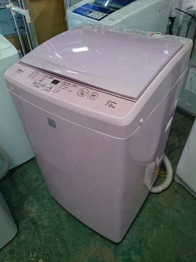 R1738) AQUA AQW-GS7E6 洗濯容量 7.0Kg 2019年製! 洗濯機 店頭取引大歓迎♪