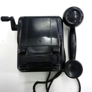 沖電気 3号磁石式機 昭和26年 手回し レトロ アンティーク ディスプレイ 店舗 ヴィンテージ 黒 札幌 厚別店