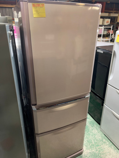 MITSUBISHI 3ドア冷凍冷蔵庫　335L 2012年製　自動製氷機能付き