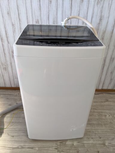 【売約済】【高年式】AQUA 全自動電気洗濯機 2020年製 AQW-G50HJ 5.0kg 3Dアクティブ洗浄 槽自動おそうじ