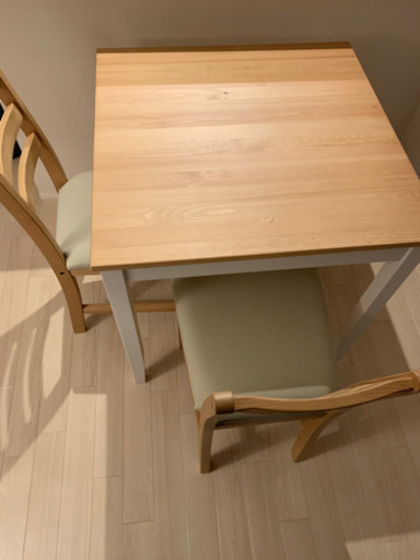 IKEA テーブル・イス2個セット