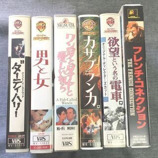 VHS 名画5本セット＜カサブランカ・フレンチコネクション・欲望...