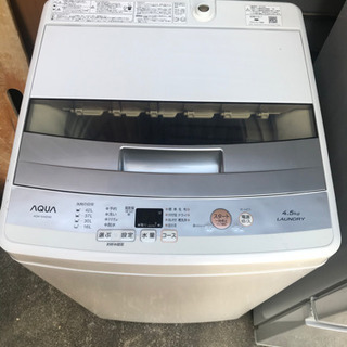 【名古屋市近郊配送可能】アクア　洗濯機　AQW-S45E 4.5kg
