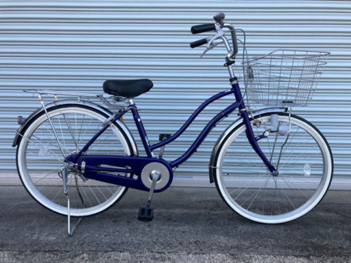 【新品同様 超美品】あさひ[ASAHI] カジュリー リラックス 24インチ 変速なし シティサイクル マットネイビー