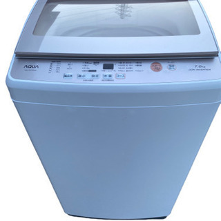 2018年製 アクア 7.0kg 全自動洗濯機 ホワイトAQUA AQW-GV70G-W(0318k)