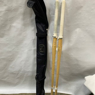 美品 練習用 剣道 竹刀 2本セット 専用ケース付き B