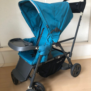 りぃ【JOOVY】カブース ウルトラライト グラファイト　2人乗り Joovyの二人乗りベビーカー、Caboose Ultralight Stroller