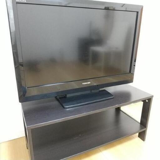 32インチTOSHIBA液晶カラーテレビとテレビ台のセット
