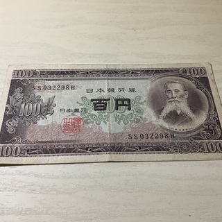 100円の日本銀行券です。