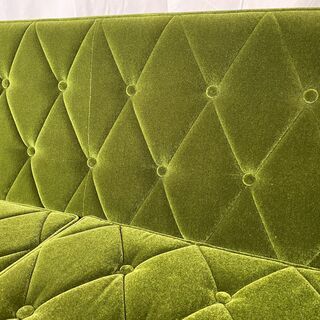 カリモク60 ロビーチェア モケットグリーン 3シーター karimoku 中古品