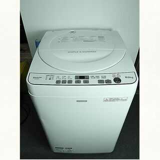 全自動洗濯機 シャープ 6K ES-G60SC-W 2017年製...