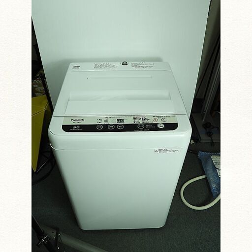 全自動洗濯機 パナソニック 5.0K NA-F50B11C 2018年製　中古 J0019