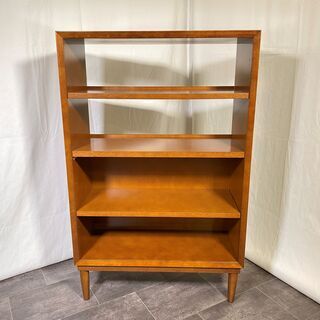 カリモク60+ karimoku シェルフ 飾り棚 フリーラック 収納棚 本棚 茶 中古品