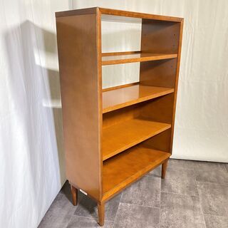 カリモク60+ karimoku シェルフ 飾り棚 フリーラック 収納棚 本棚 茶 中古品