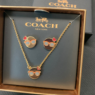 coach ネックレス　ピアス　セット　新品未使用