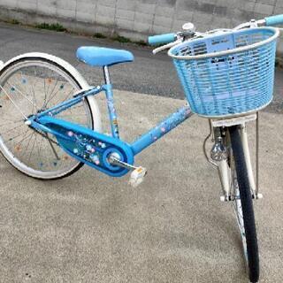 【取引終了】ジュニア用　自転車　水色　ブリジストン製　24インチ...