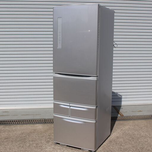 T616)TOSHIBA ノンフロン冷凍冷蔵庫 VEGETA GR-P41GL 色 411L 5ドア 一気冷凍 大容量 東芝 2019年製