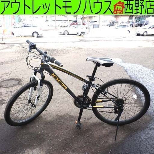 ▶マウンテンバイク 26インチ 21段切替 インディケーター IDCR 自転車 サイクルベースあさひ 黒 ブラック 黄 イエロー 札幌 西野店