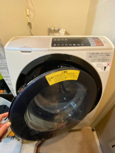 使用頻度少なめ・保証期間あり ドラム式洗濯乾燥機 HITACHI 2017年製 ビッグドラム BD-SV110A