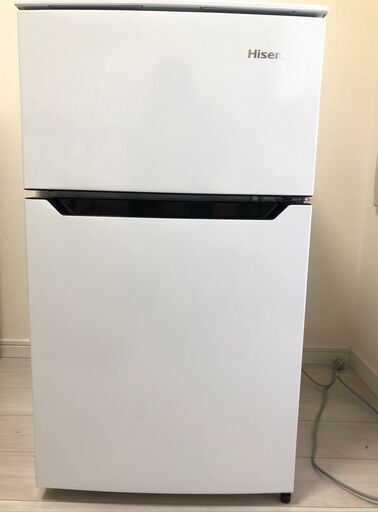 値下がりーハイセンス 冷凍冷蔵庫(幅48.1cm) 93L 2ドア 右開き HR-B95A ホワイト(美品)