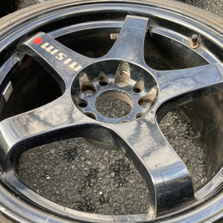 nismo LMGT4風 4本セット 17インチ9j+30 5穴114.3 アルミホイールタイヤ付き