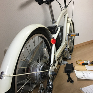 【お取り寄せ】 ビーチクルーザー♬ ロードバイク⭐︎グリップ本革！⭐︎電動自転車 自転車本体