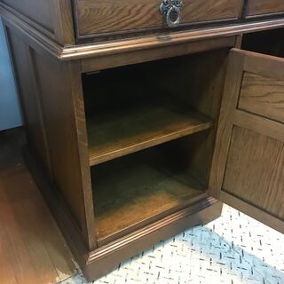 【愛品館八千代店】英国　オールドチャーム　ペデスタルデスク　両袖机【愛八GS】