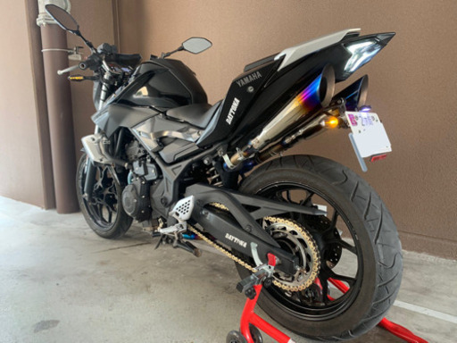 YZF-R25 R3/MT-25 03用フルエキ2本出しセンターアップマフラー